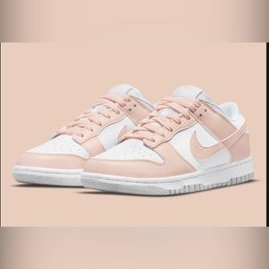 Nike dunk Low, orange pearl (light pink), size Women’s 6, never worn, no box
